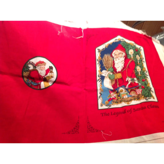 Craft Kit Father Christmas The Legend of Santa Claus Book Fabric with Instructions 44" x 36" Cranston Printworks