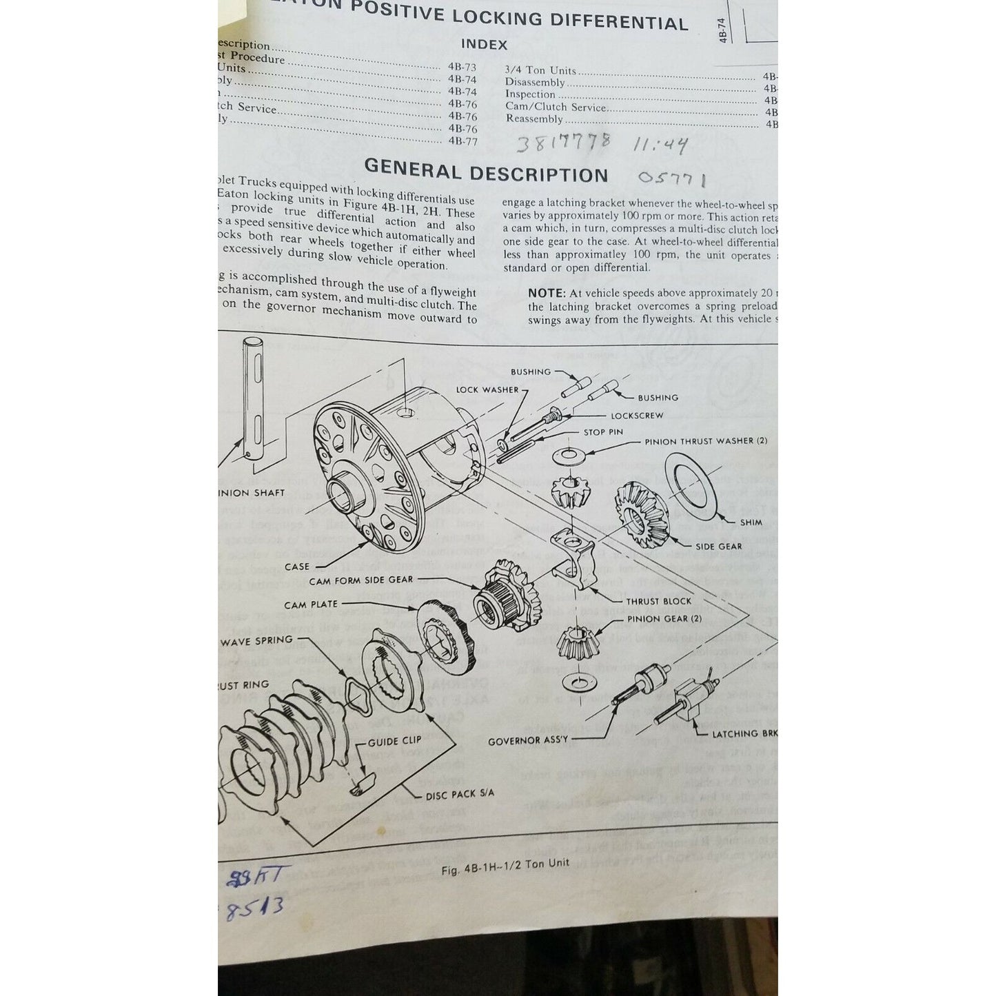 1977 Chevrolet Passenger Cars and Light Duty Trucks Unit Repair Manual