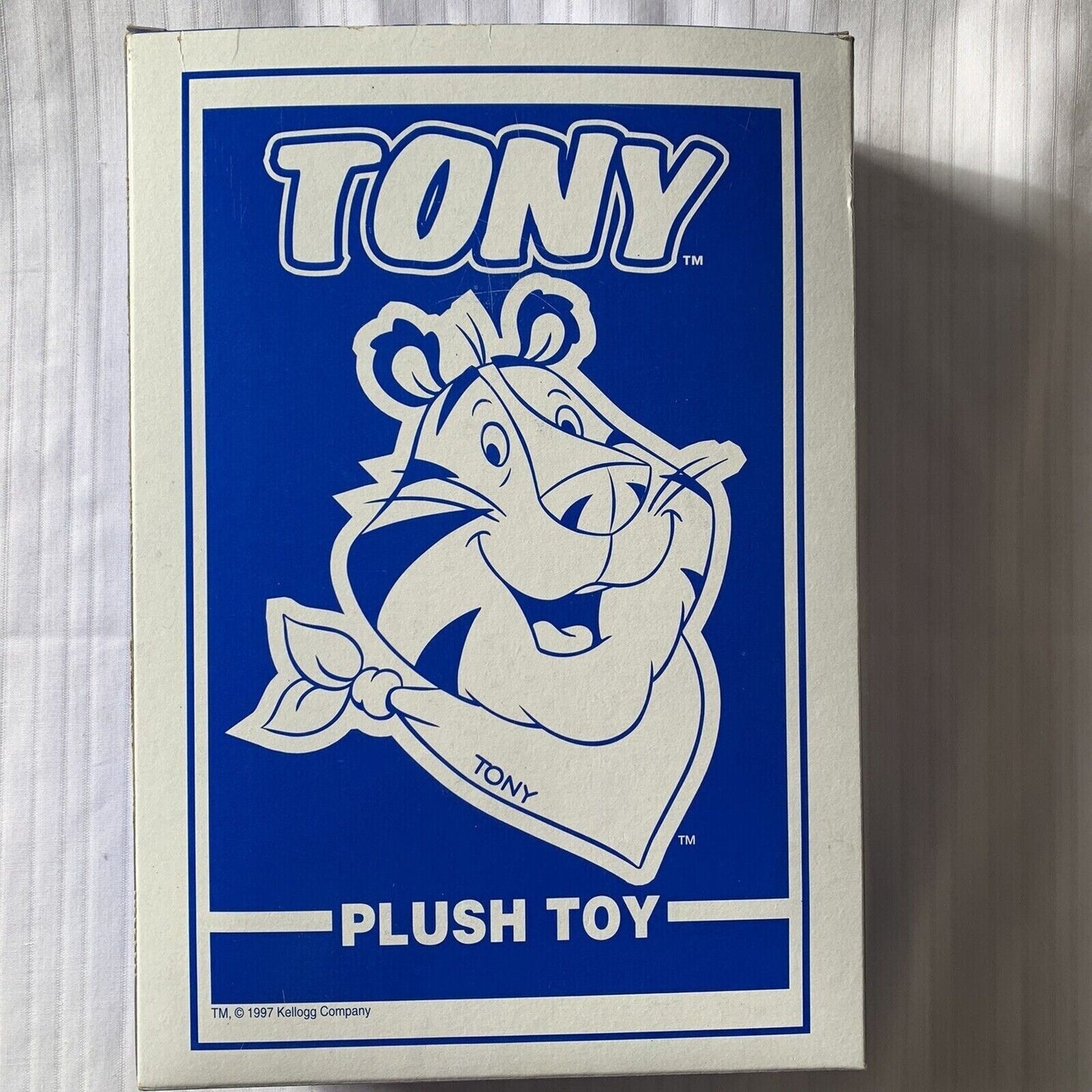 Kellogg Company Tony the Tiger Plush 1997 Toy Stuffed Animal NOS Vintage