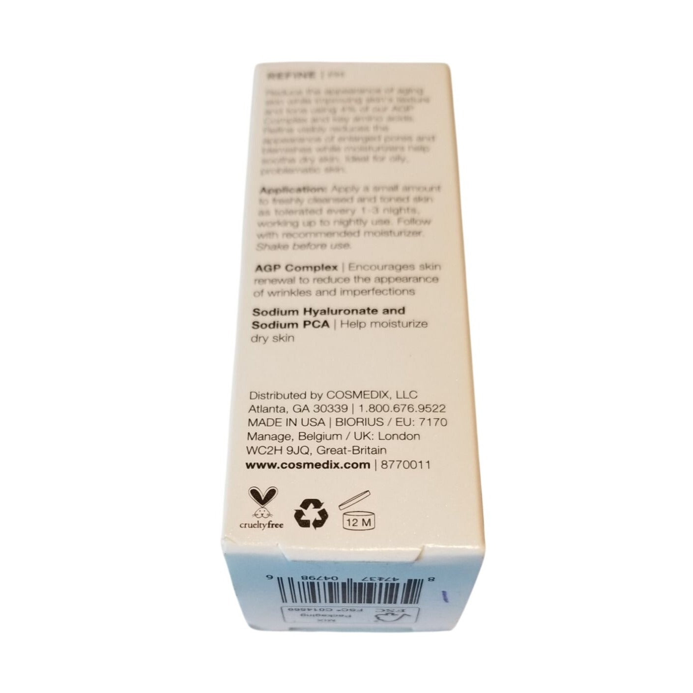 Skincare Cosmedix Refine 0.5 oz Refinishing Treatment  new