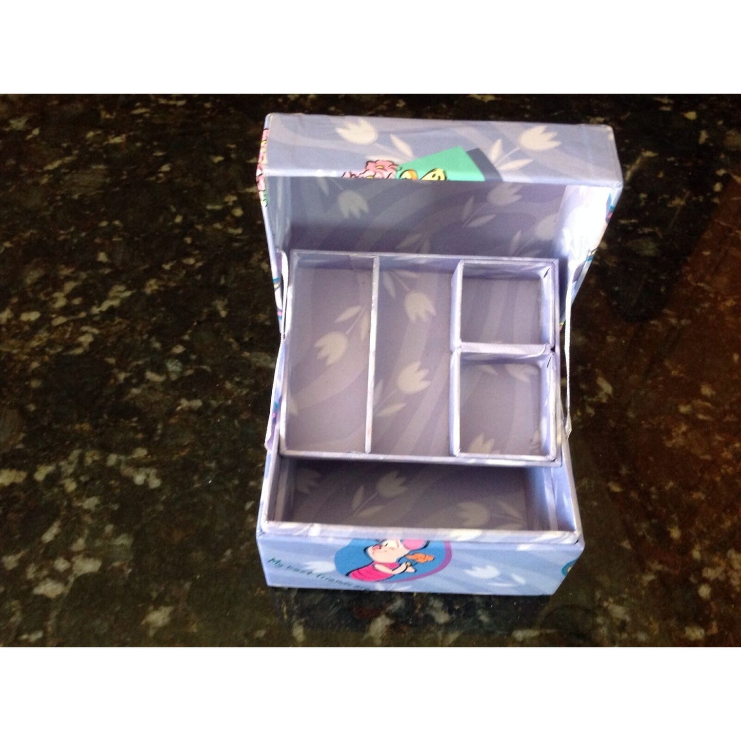 Jewelry Box Piglet Winnie the Pooh  My Best Friends are in the Garden Top Tray