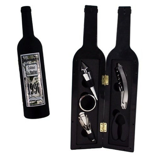 Wine Accessory Set 5 Chateau Le Briere Home Exclusive Wine Bottle Shape