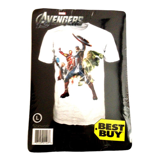 T-Shirt Marvel Size Large The Avengers White Captain America Best Buy 2012 New