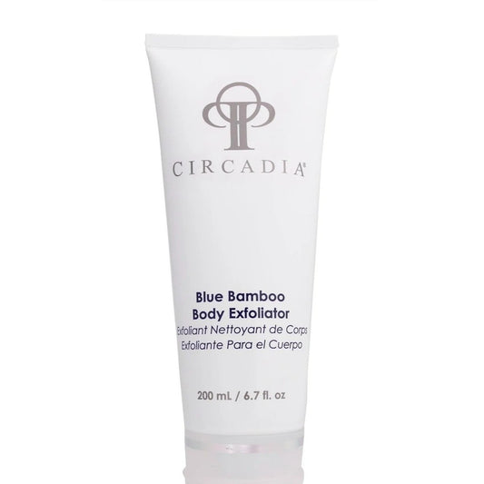 Skincare Circadia Blue Bamboo Exfoliator for Body 6.7 oz exotic body scrub lathers into a creamy luxurious foam containing