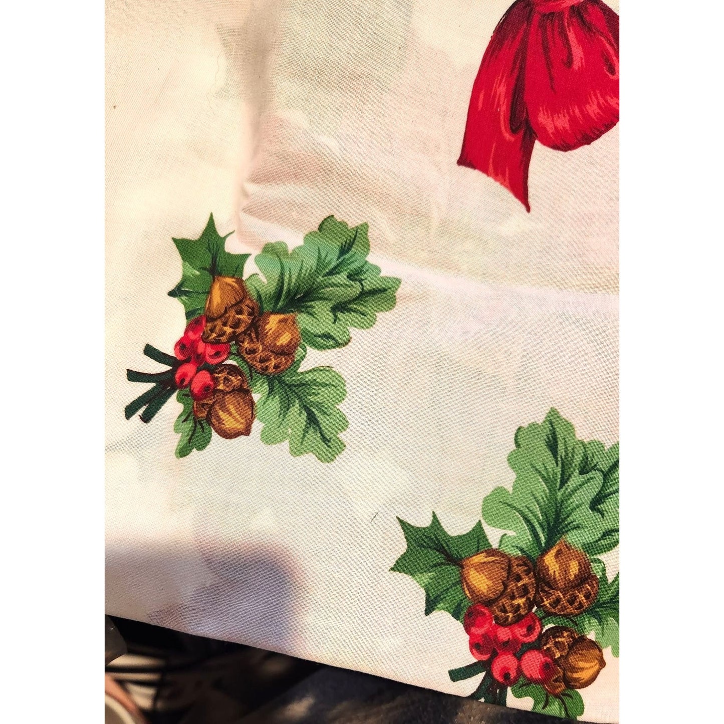 Craft Kit  Christmas Greenery Wearable Art Flowers Birds Ribbon Bows 46" x 36"