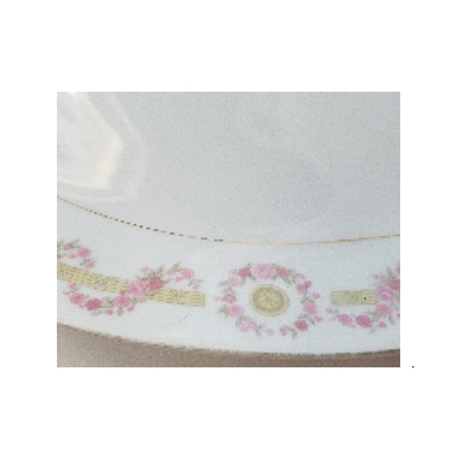 Relish Plate Oval Cheryl by ROYAL M-MITA 10" long Floral Pink