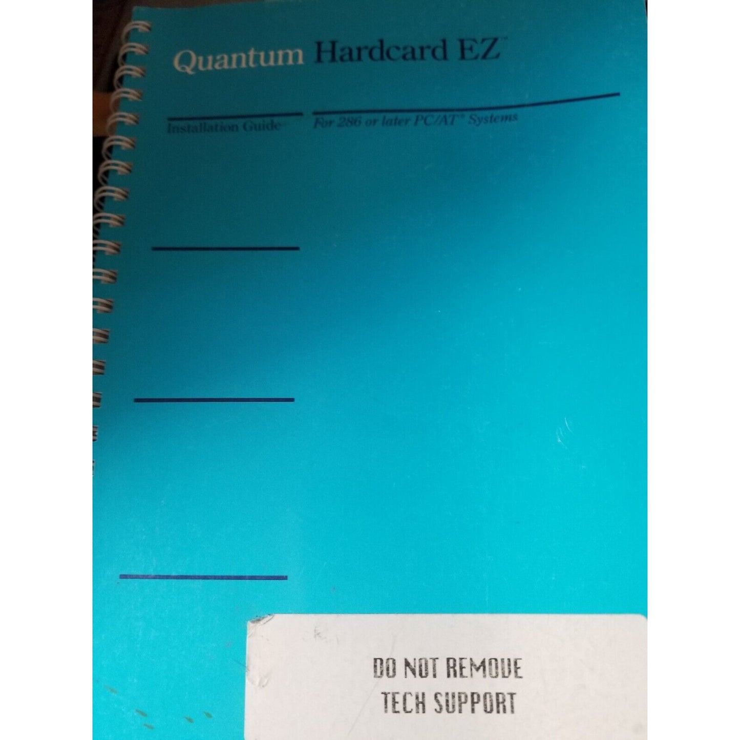 Quantum Hardcard EZ 105 Card and Installation Guide