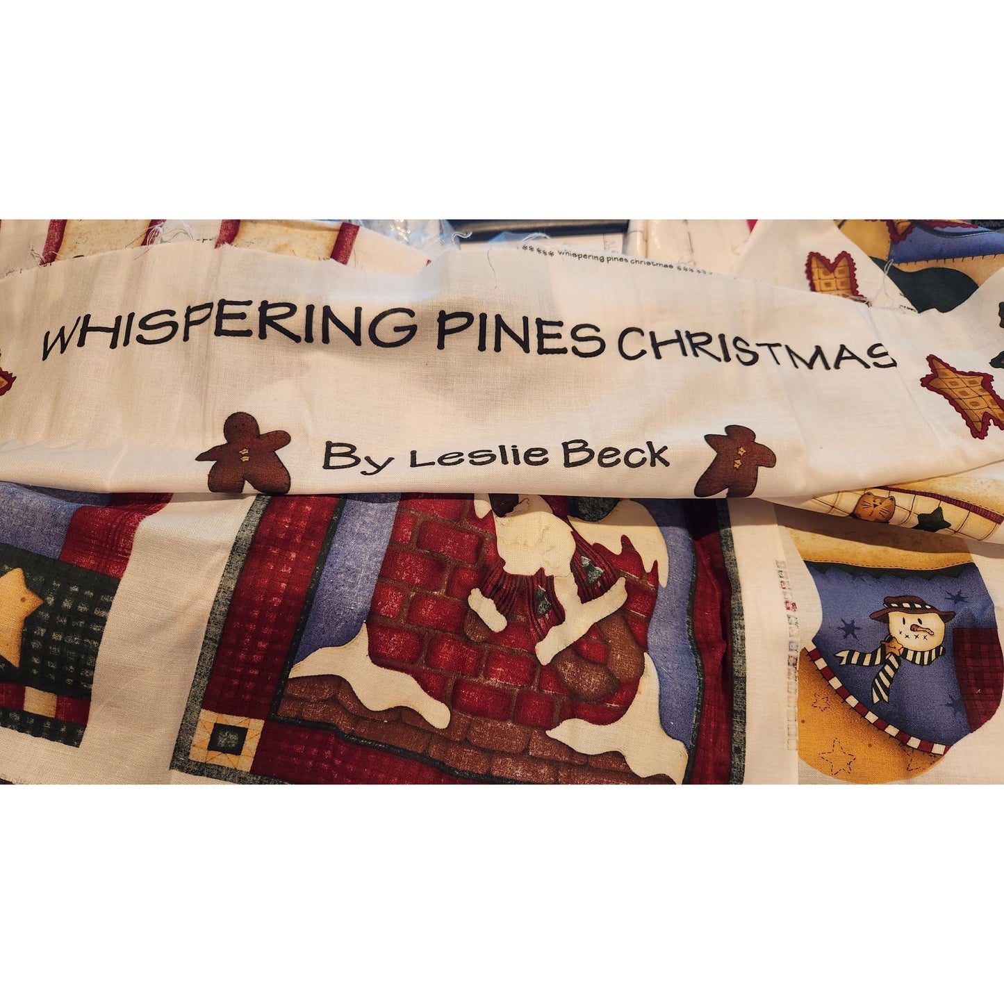 Craft Kit Whispering Pines Christmas Panel 36 x 60 Make several items applique