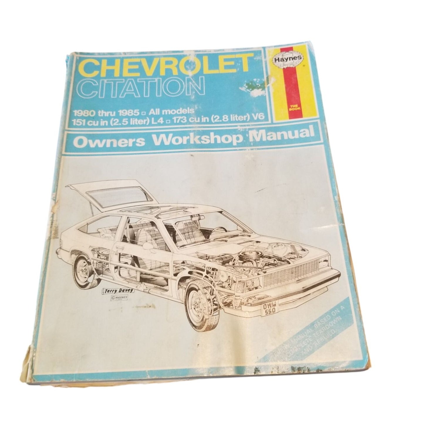 Book Chevorolet Citation 1980 - 9885 Haynes Owners Workshop Manual