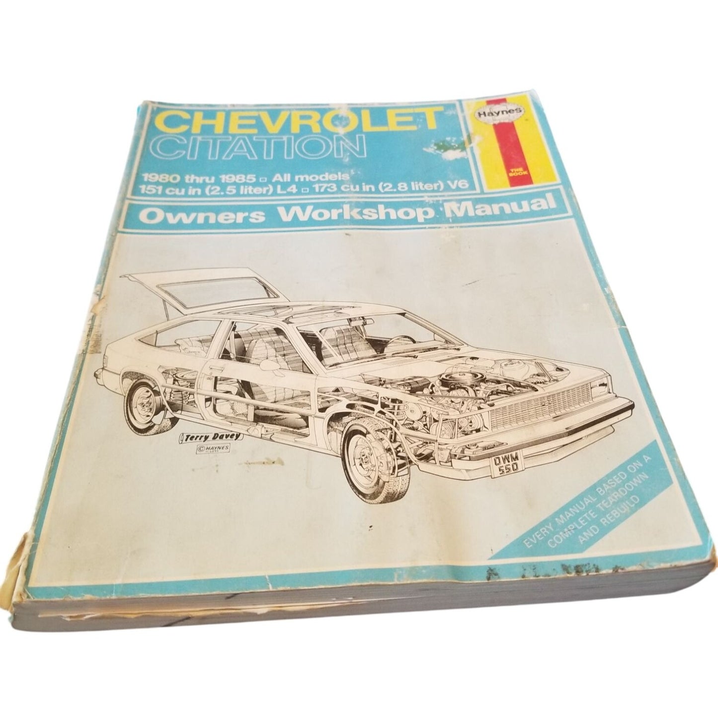 Book Chevorolet Citation 1980 - 9885 Haynes Owners Workshop Manual