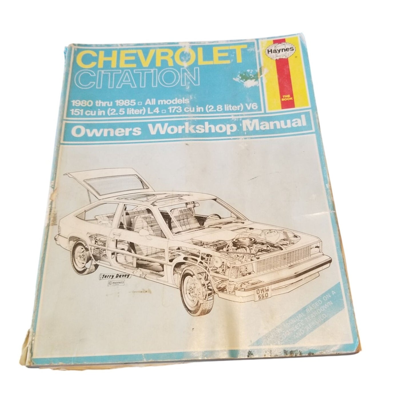 Book Chevorolet Citation 1980 - 9885 Haynes Owners Workshop Manual