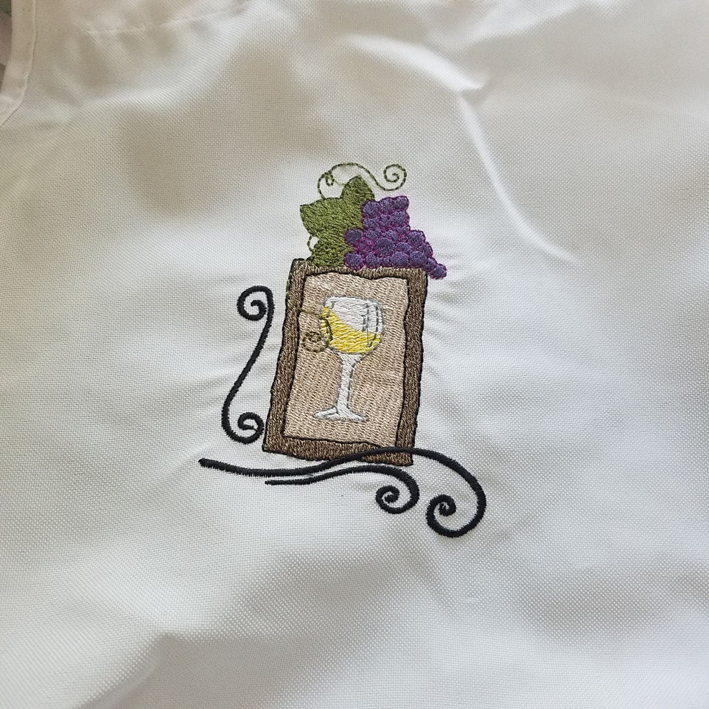 Apron White Chef Long  30" x 26" Embroidered Neck Strap Tie Stain resistant