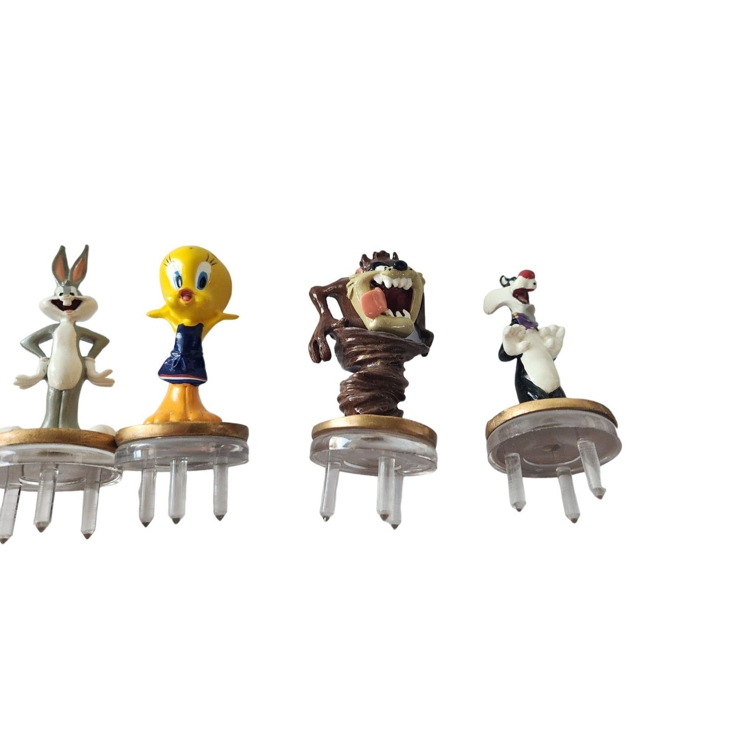 Cheese Pins  Warner Bros 1 each  Tasmanian Devil  4" tall 1" stand Mark your Cheese