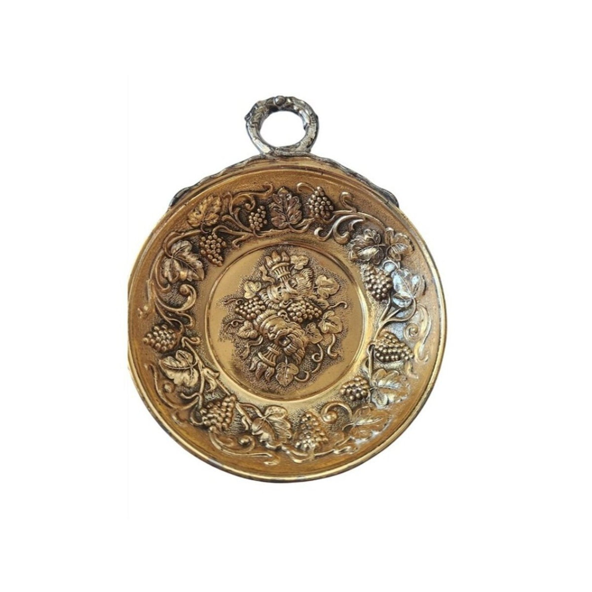 Sommeliers tasting cup Grape Vines Gold shallow silver tastevin winemakers