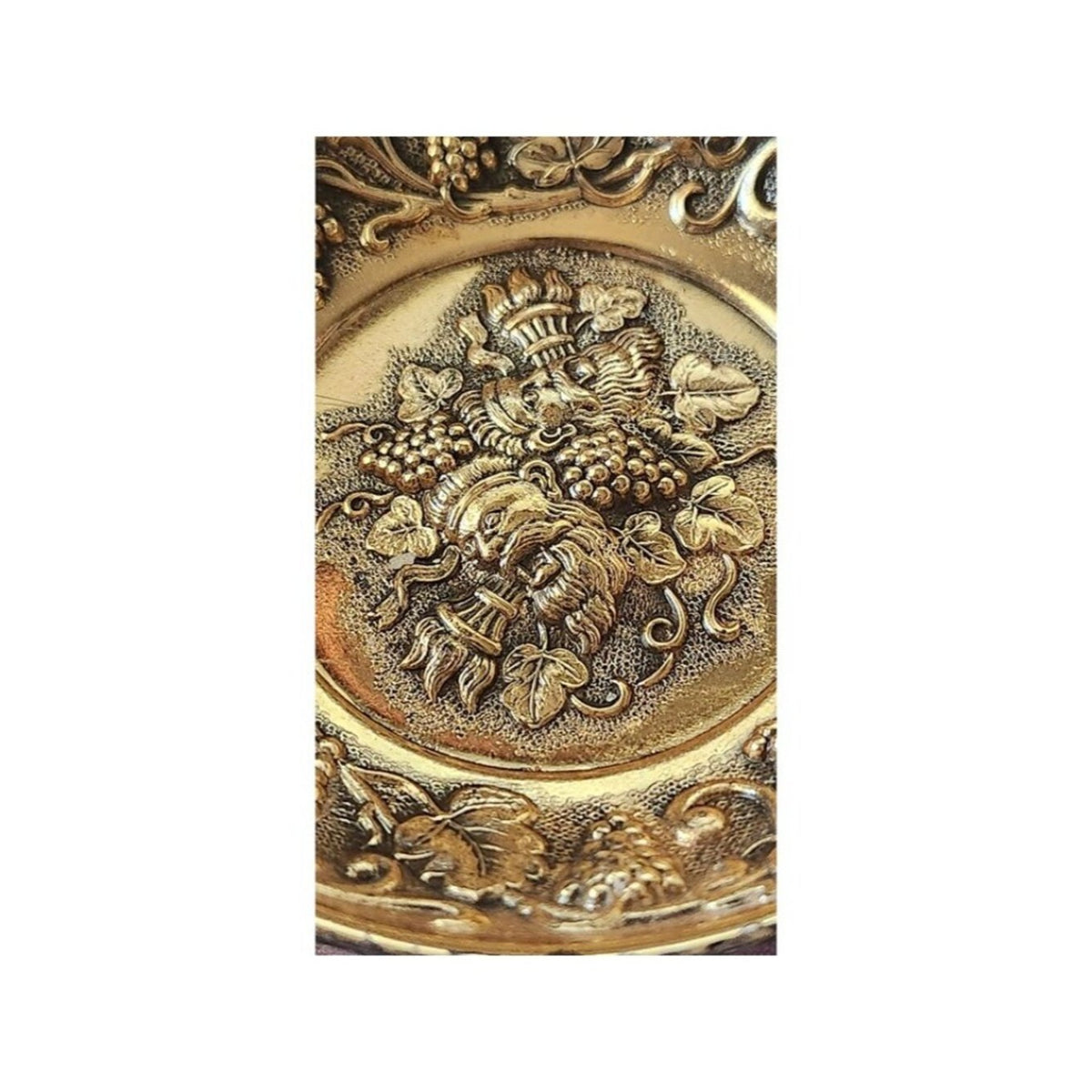 Sommeliers tasting cup Grape Vines Gold shallow silver tastevin winemakers