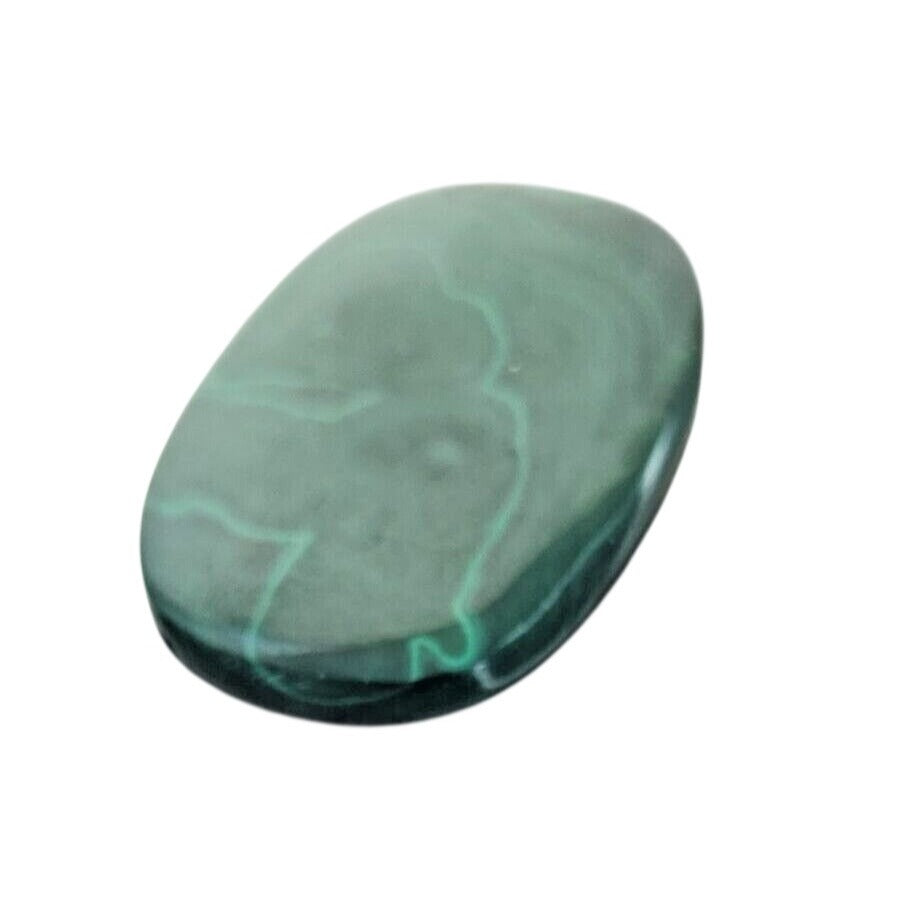 Gemstones Loose Malachite Cabochon 35.3 gr Pendant Size 60 mm x 38 mm x 3 mm