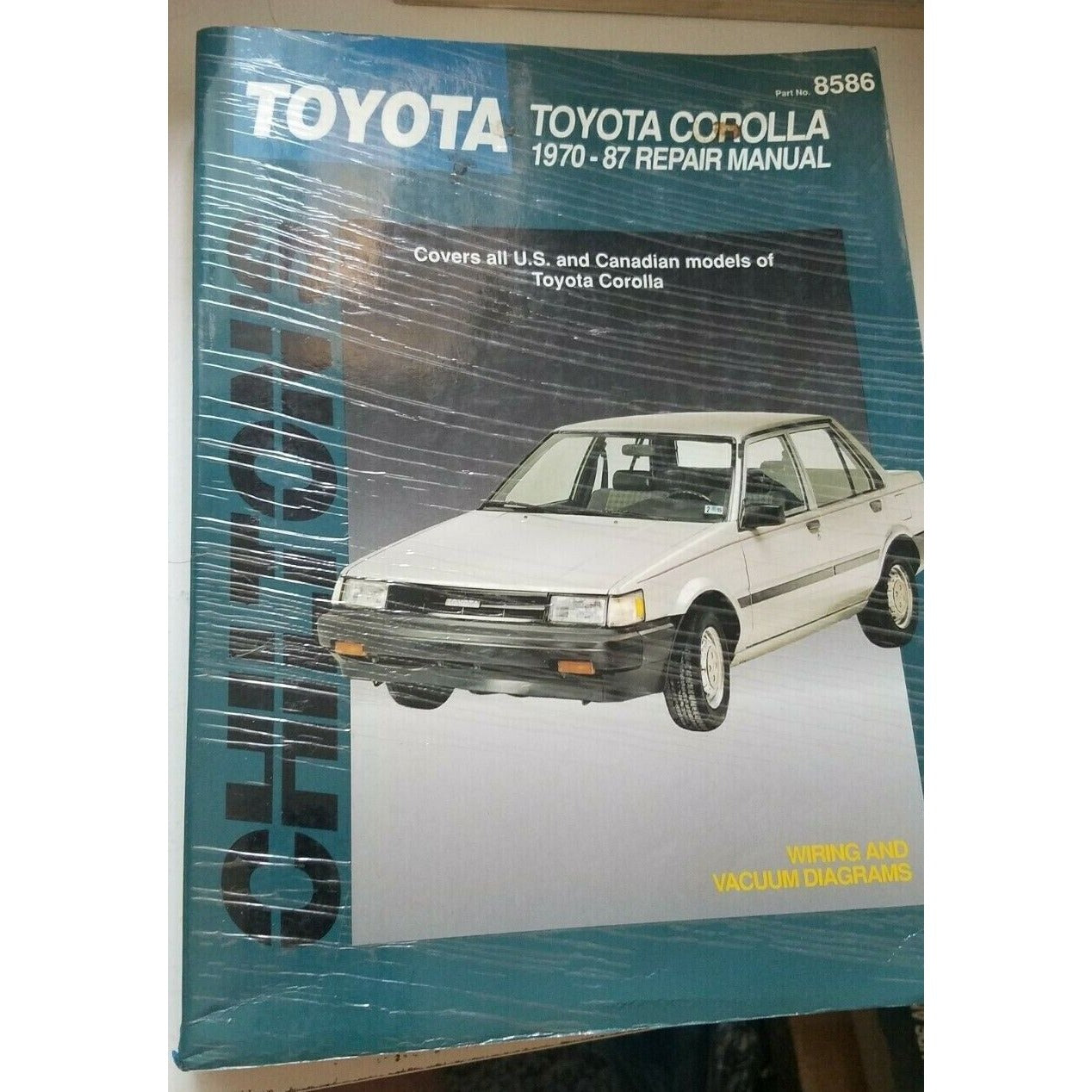 Book 1970 - 1987 Chilton's Toyota Corolla  Repair Manual Wiring & Vacuum Diagrams