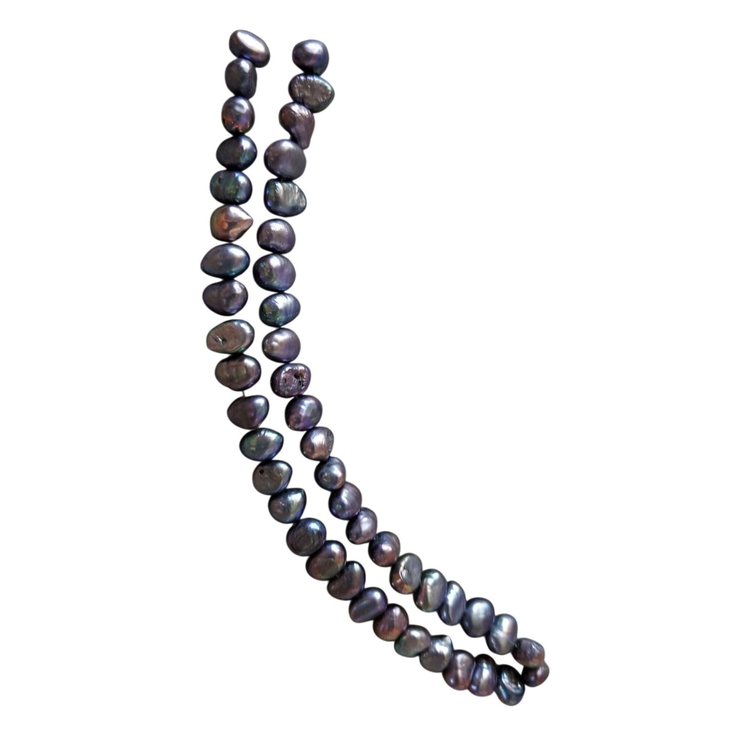 Loose Pearl Peacock  Pearl Bag  F 3  Oval 8 mm  Bin Pearl  29 Pcs  153  ct 30.6  gr  16" Drilled