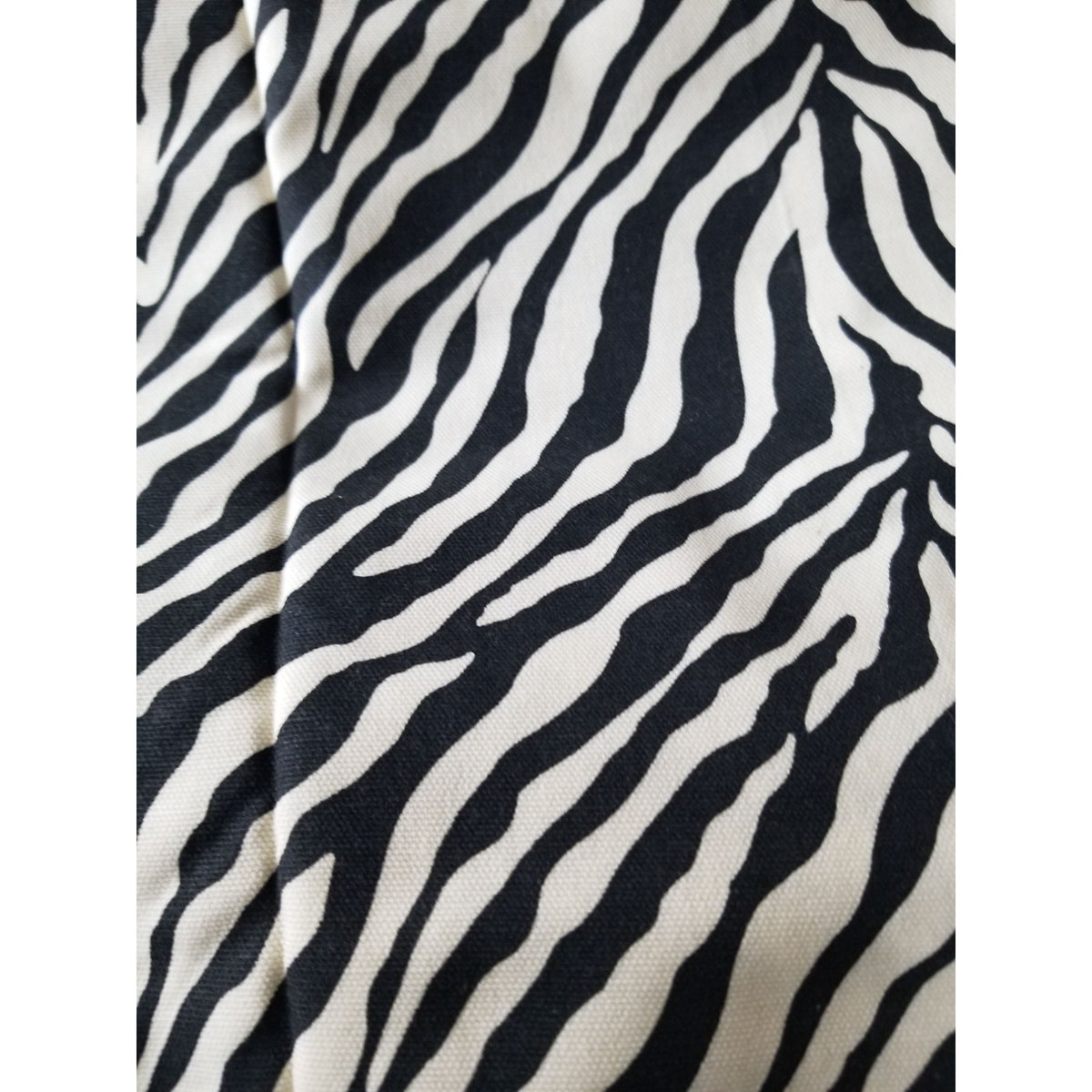 Material White & Black Zebra Fabric  Heavy Cloth Cotton 36" x 36: 2 Pcs Craft Clothing  Joann
