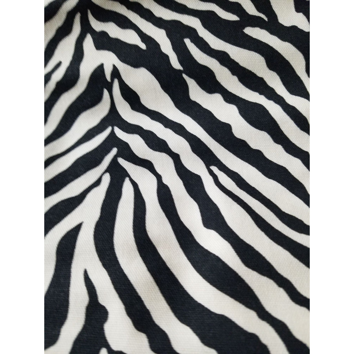 Material White & Black Zebra Fabric  Heavy Cloth Cotton 36" x 36: 2 Pcs Craft Clothing  Joann