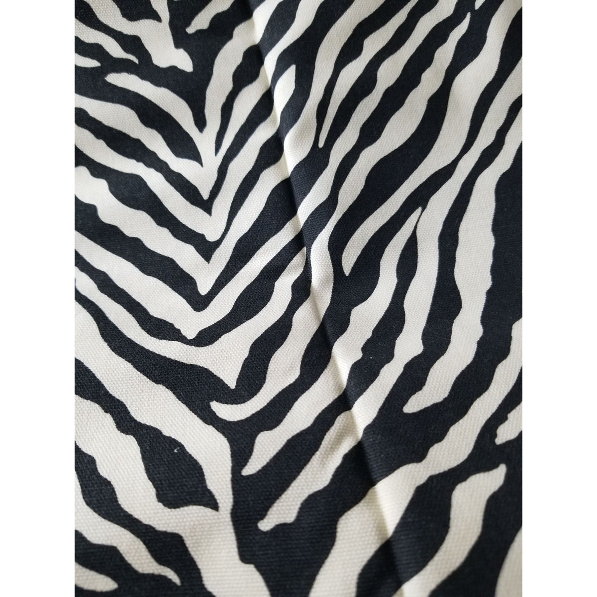 Material White & Black Zebra Fabric  Heavy Cloth Cotton 36" x 36: 2 Pcs Craft Clothing  Joann