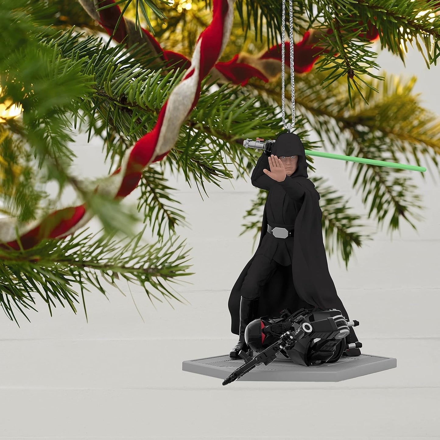 Ornament Hallmark Keepsake Christmas 2022, Star Wars: The Mandalorian A Jedi Returns, Plastic
