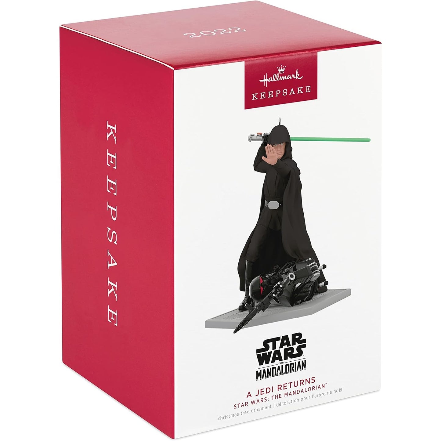 Ornament Hallmark Keepsake Christmas 2022, Star Wars: The Mandalorian A Jedi Returns, Plastic
