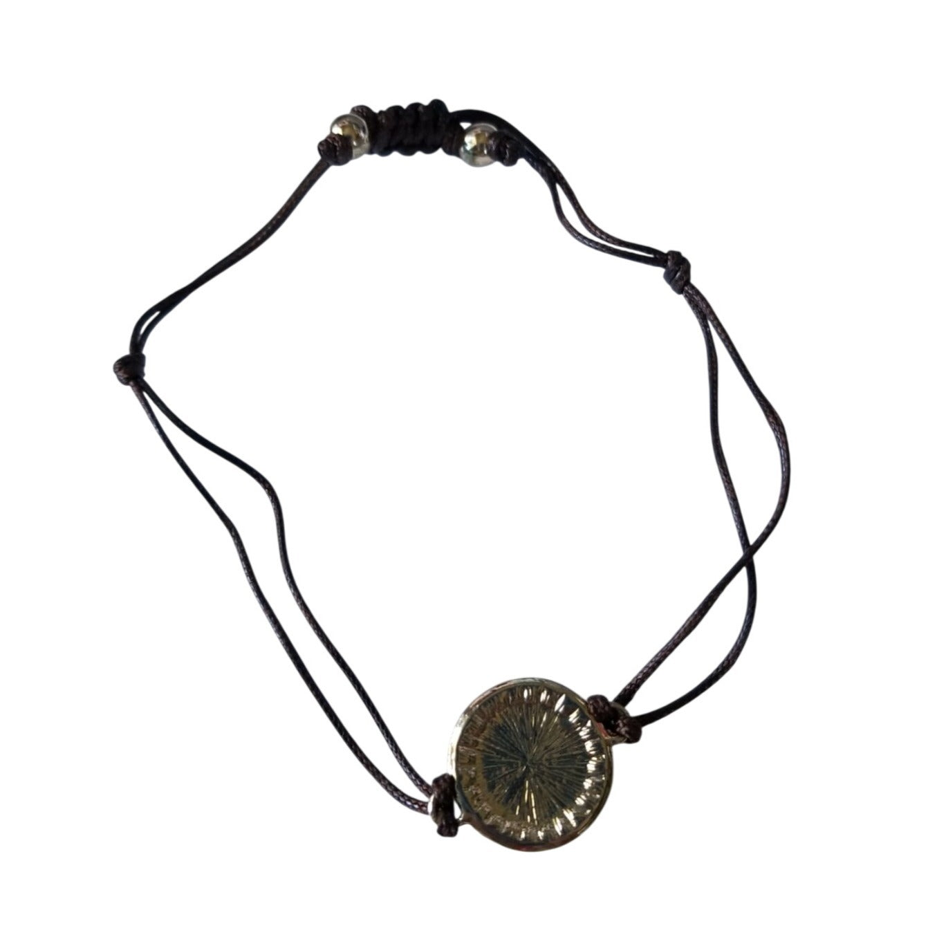 Avon Bracelet Energy String Bracelet Brown Stone Rope String Knots