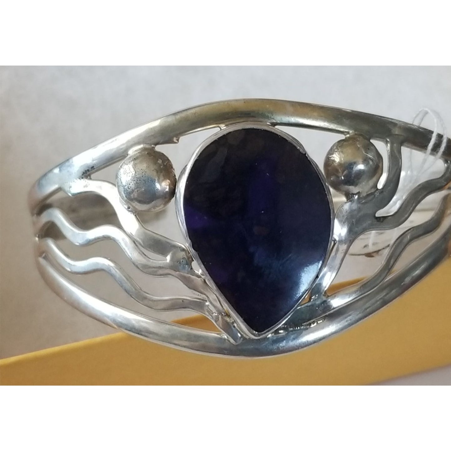 Bracelet Cuff 925 Silver Sugalite  27.9 Gr 139.5 ct  7 cm x 5.5 cm 3 cm open  3  cm High Silver Purple Silver