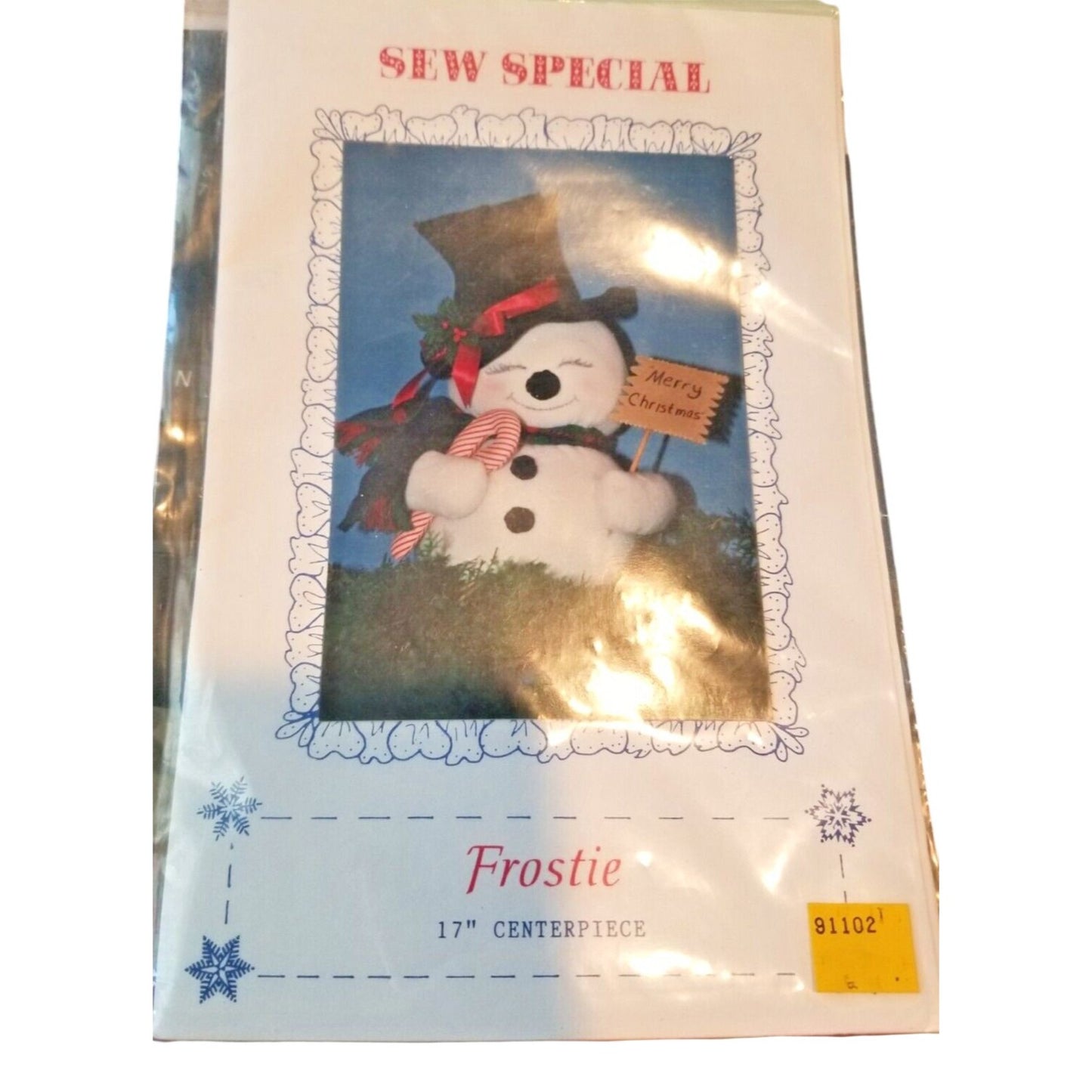 Craft Pattern Sew Special Frostie 17" Centerpiece Pattern  1986