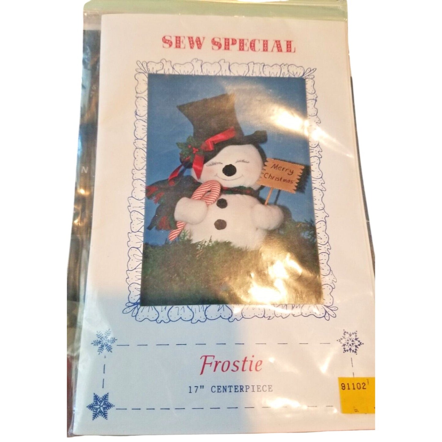 Craft Pattern Sew Special Frostie 17" Centerpiece Pattern  1986