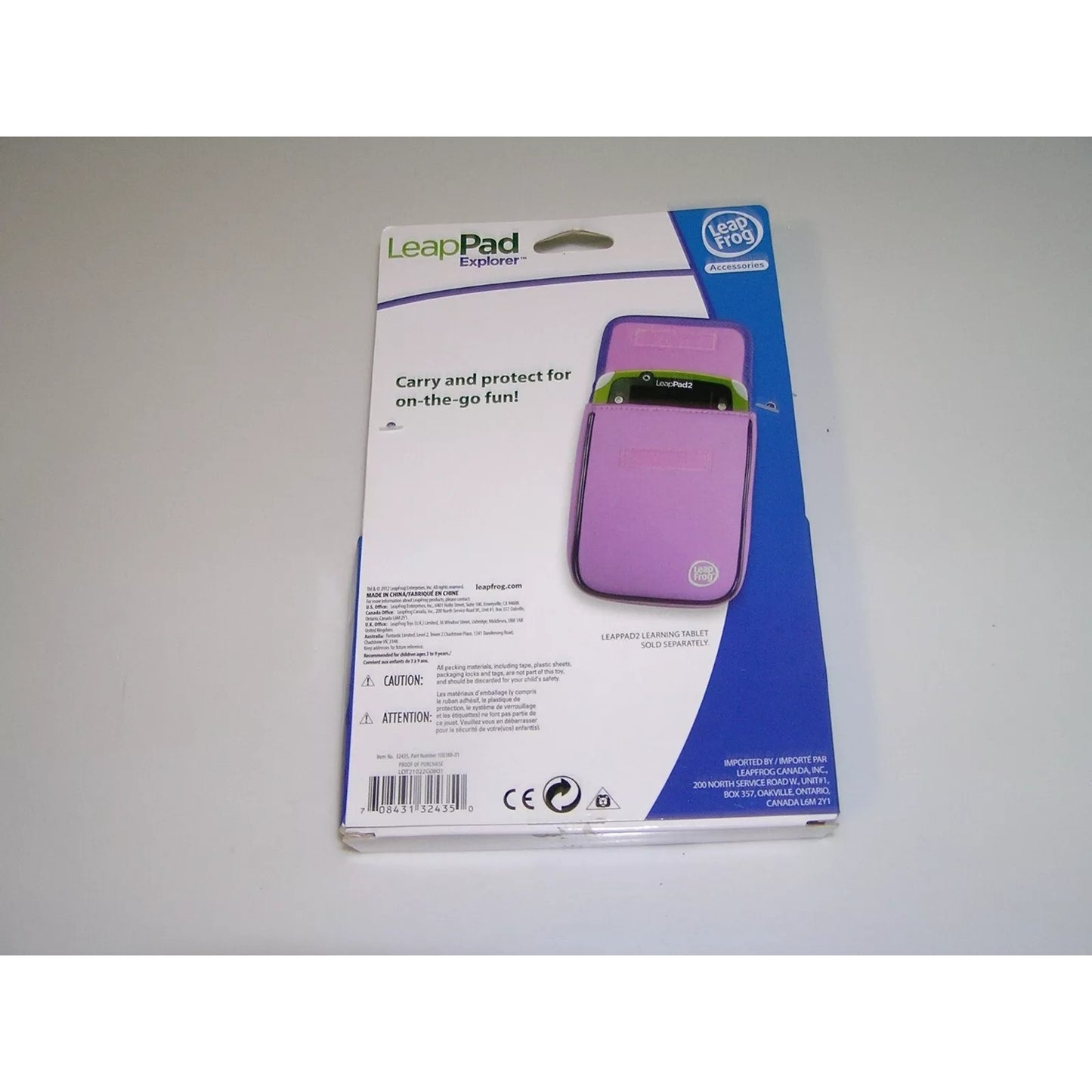 Toy Leap Frog LeapPad & LeapPad Pad Explorer Pink Purple Neoprene Sleeve Case