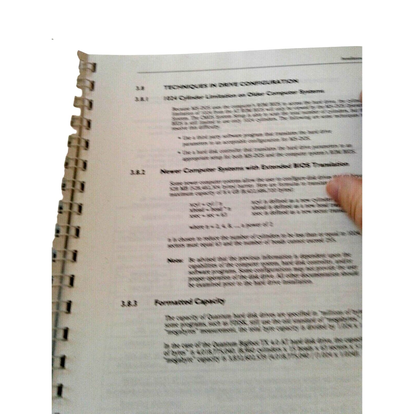 Computer Manual Quantum Bigfoot TX 4.0 / 6.0 / 8.0 / 12.0 GB AT High Capacity Disk Drives