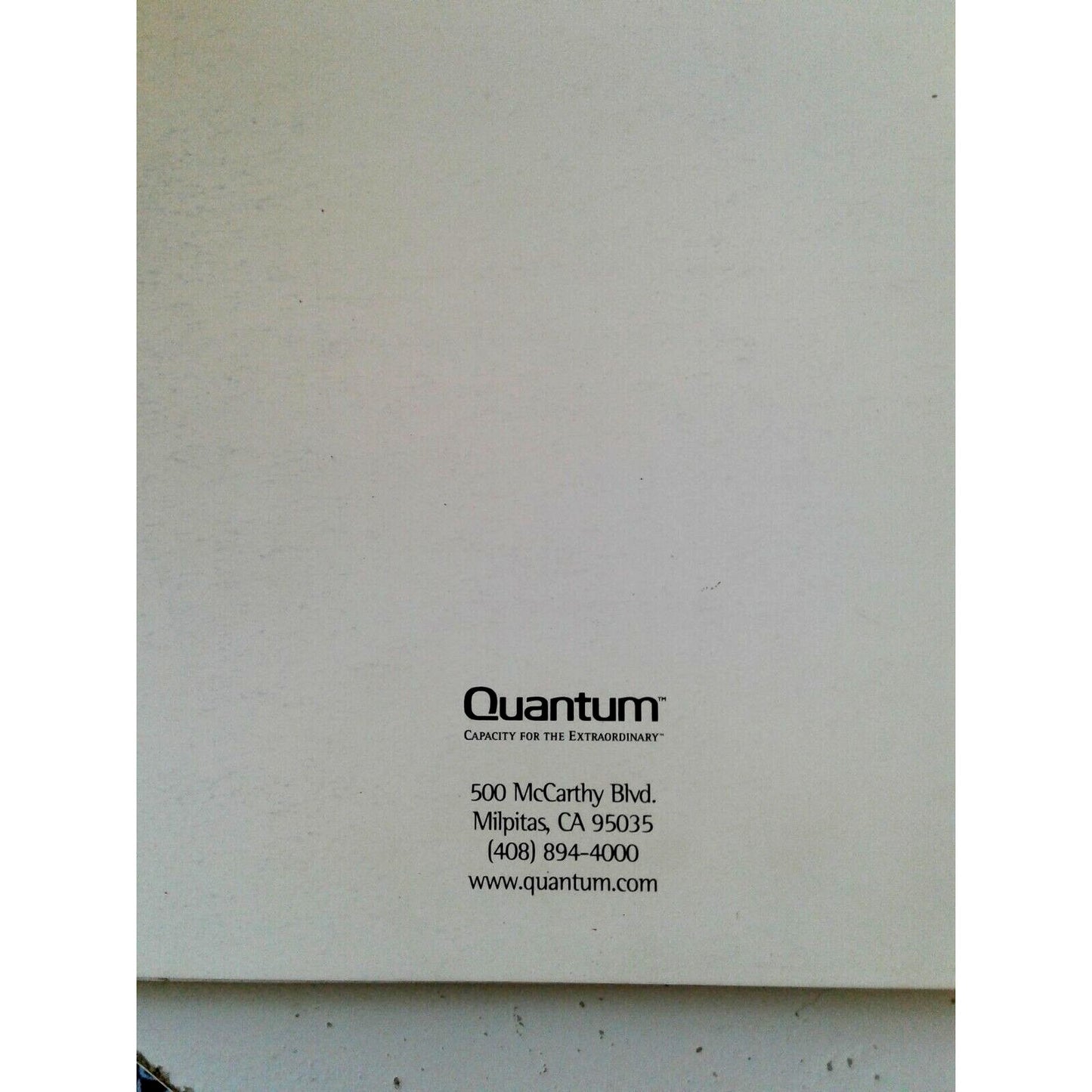 Computer Manual Quantum Bigfoot TX 4.0 / 6.0 / 8.0 / 12.0 GB AT High Capacity Disk Drives
