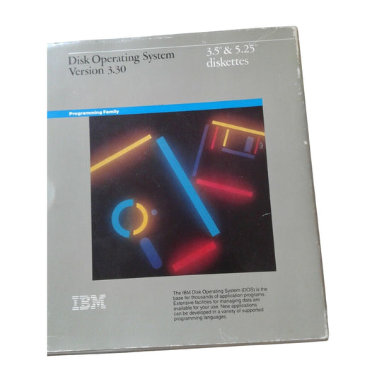 Computer IBM Disk Operating System Version 3.30 3.5 & 5.25 Diskettes 1987