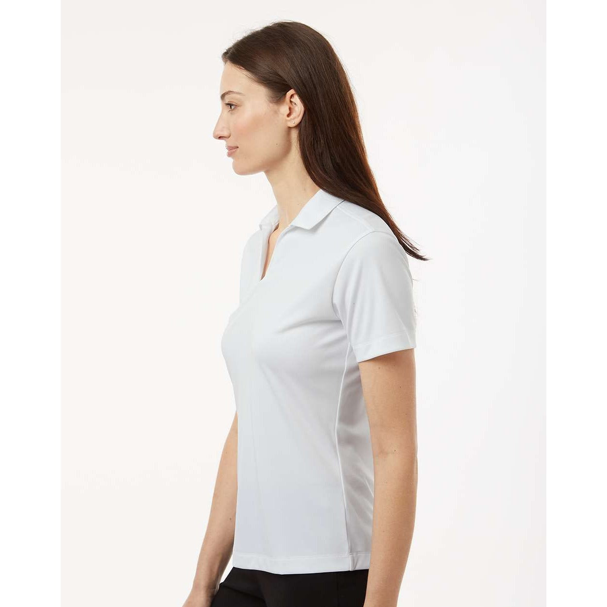 T-Shirt White Polo 50 /50 Cotton /Polyester Jerzees Size  Xlarge No Buttons Comfort Fit