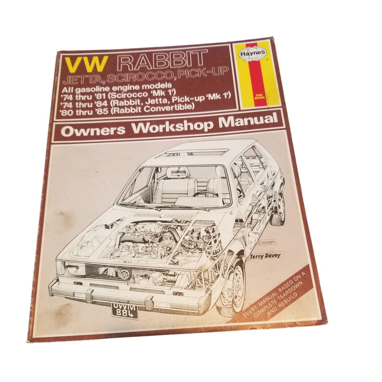 Book VW Rabbit Jetta, Scirocco, Pick-up  All Gas engine models