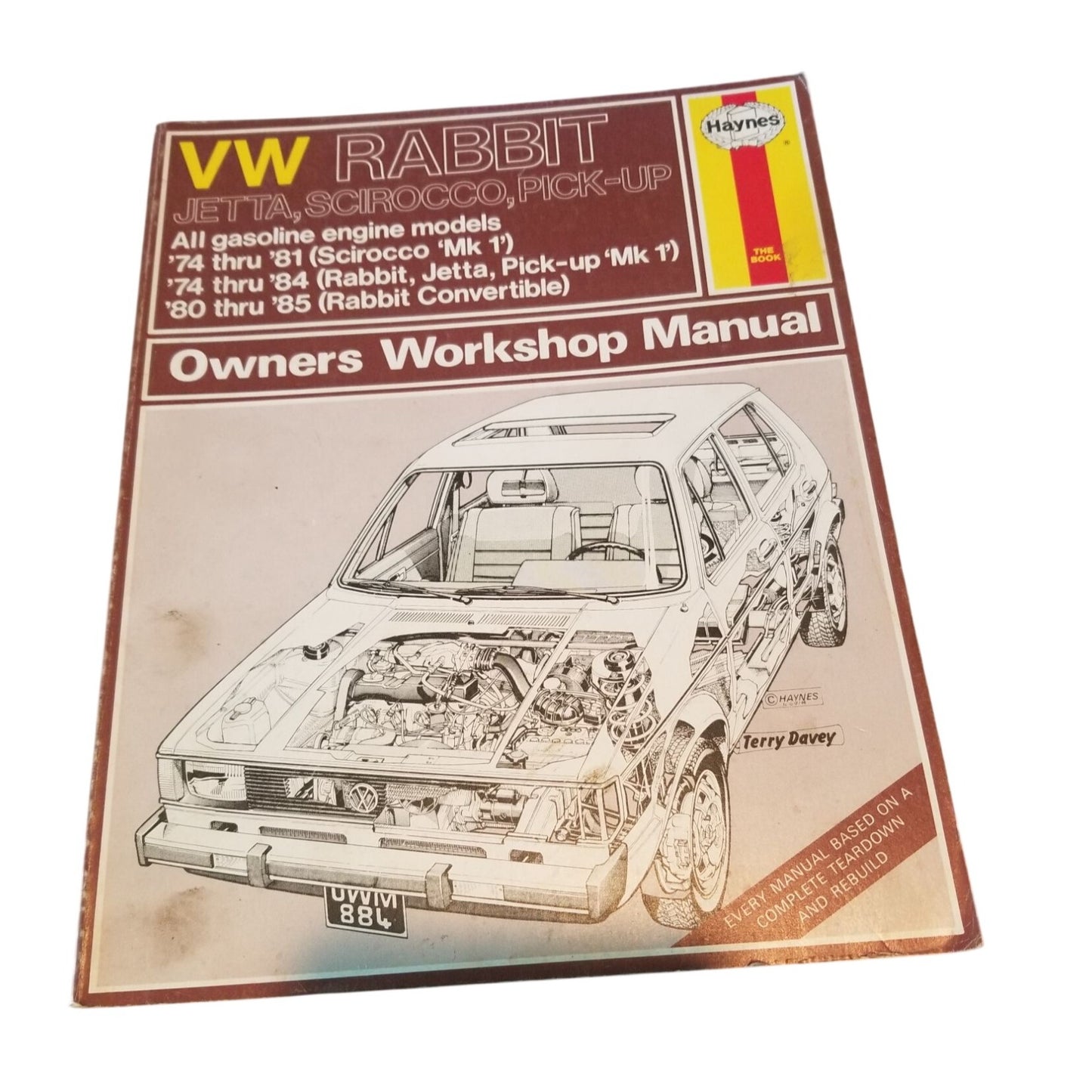 Book VW Rabbit Jetta, Scirocco, Pick-up  All Gas engine models