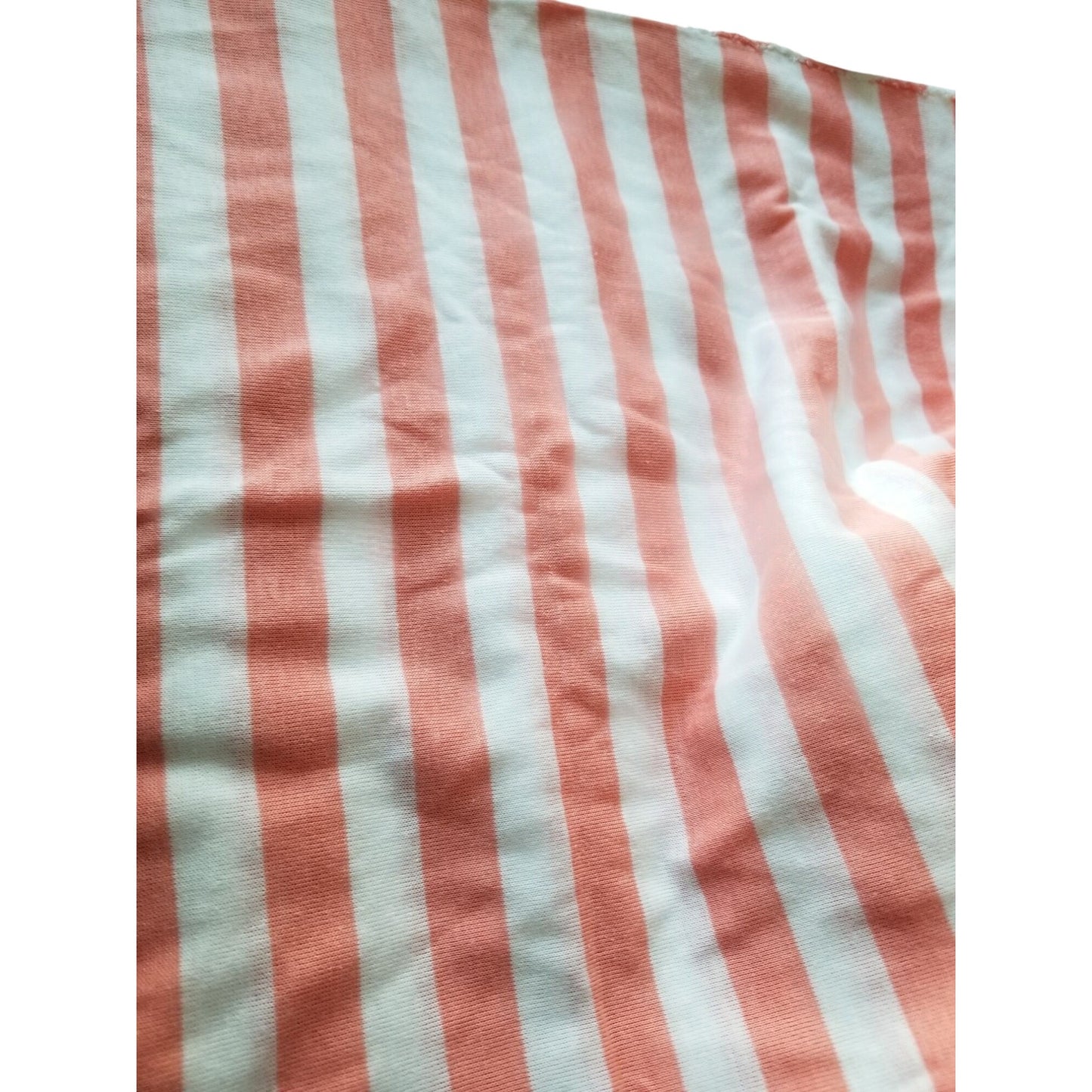 Material Polyester Orange White Stripes 22"x 64" Shirt Craft Material
