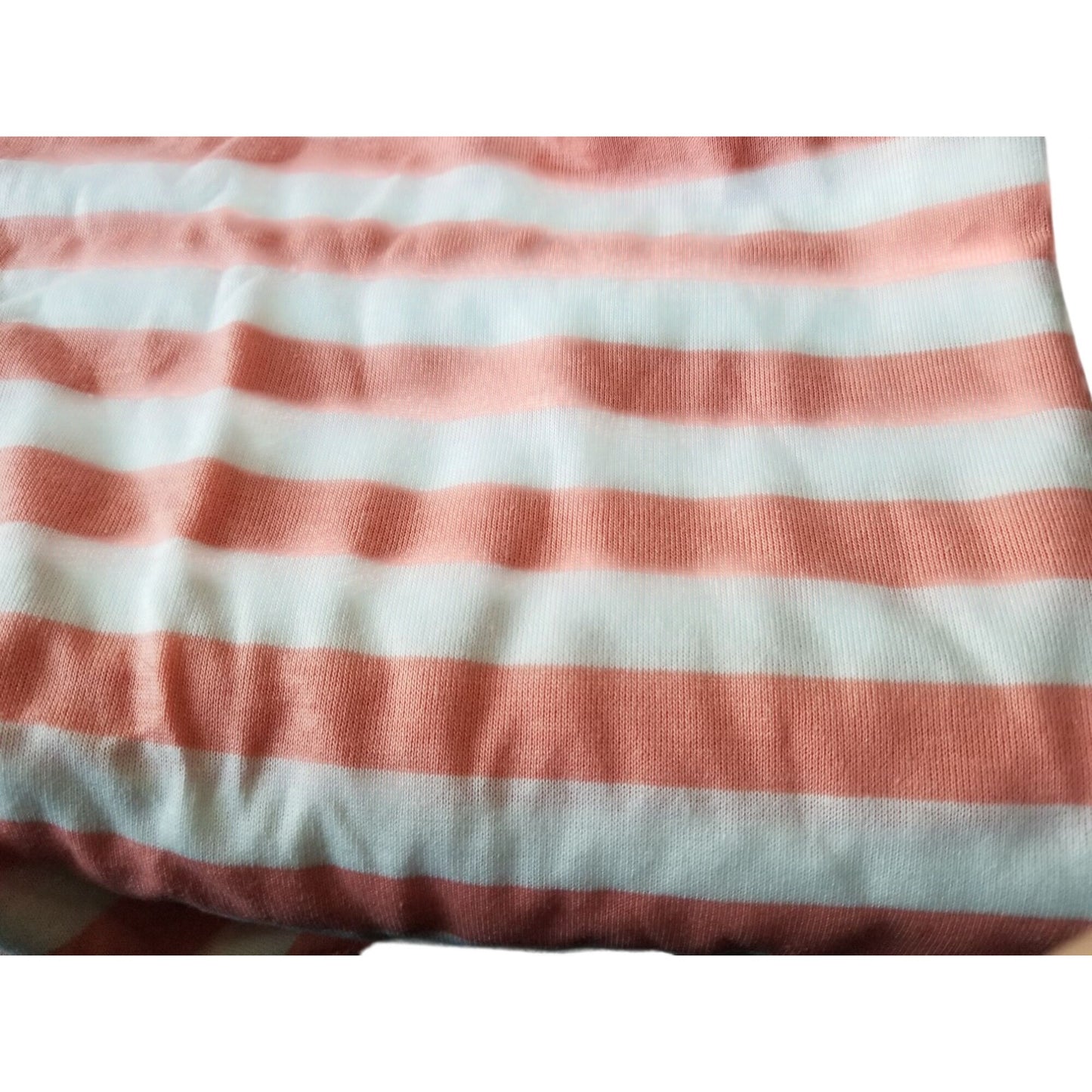 Material Polyester Orange White Stripes 22"x 64" Shirt Craft Material