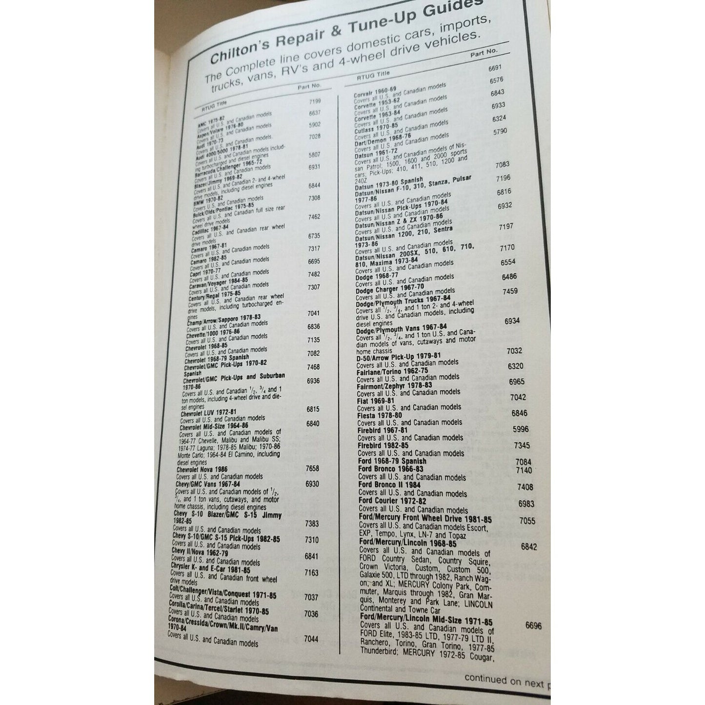 Book 1983 -1986  Chilton's Toyota Camry   Repair & Tune-Up Manual