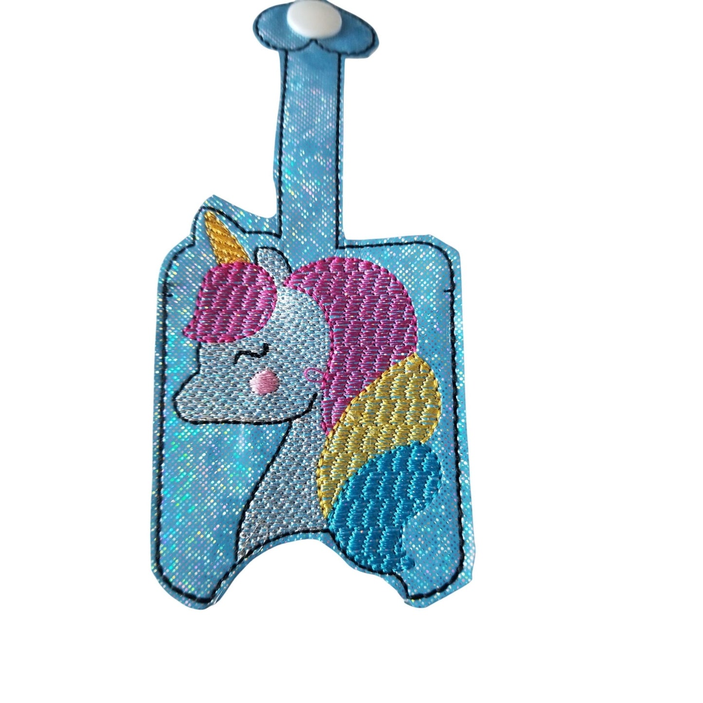 Bath & Body Works 1 oz Hand Sanitizer Set of 3 Unicorn Embroidered Faux Leather Holder
