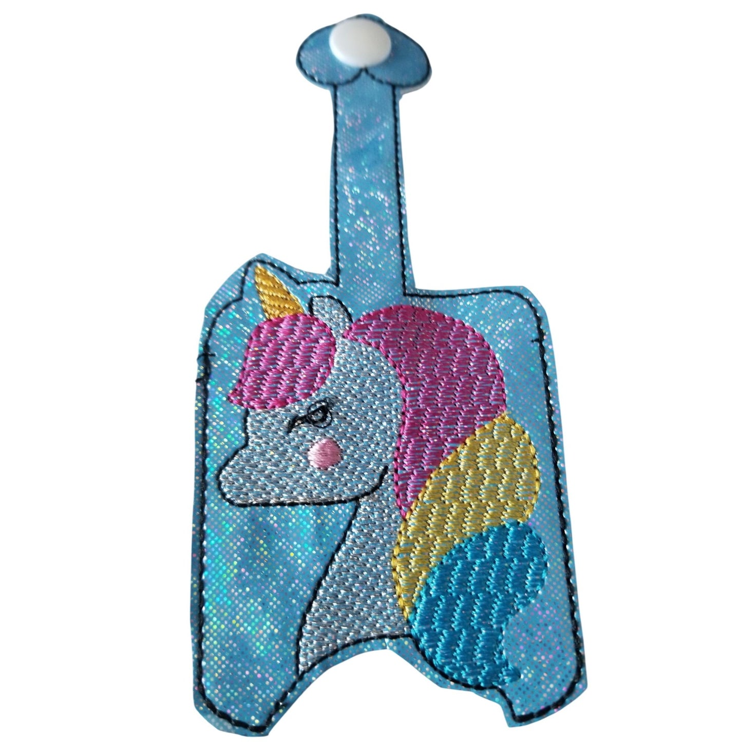 Bath & Body Works 1 oz Hand Sanitizer Set of 3 Unicorn Embroidered Faux Leather Holder
