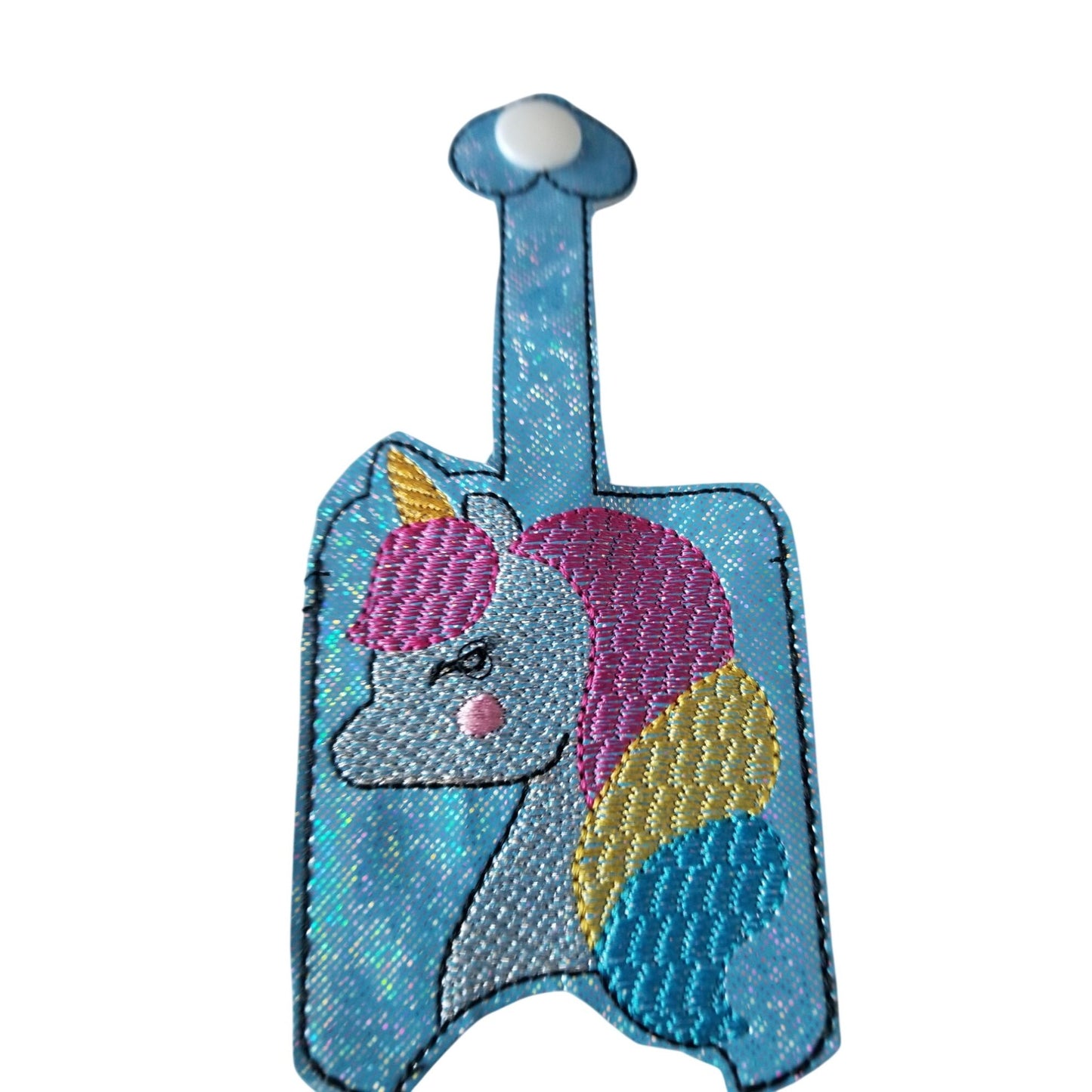 Bath & Body Works 1 oz Hand Sanitizer Set of 3 Unicorn Embroidered Faux Leather Holder
