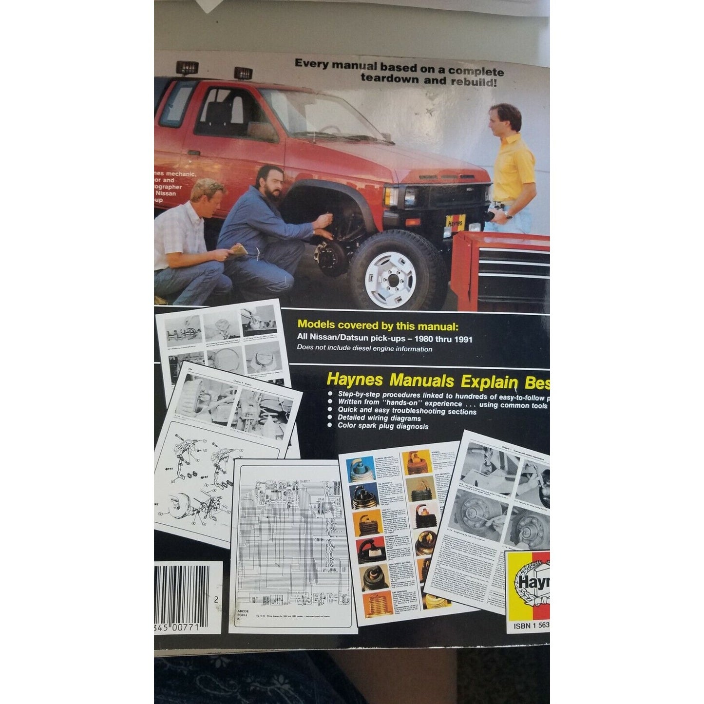 Book  1980- 1991  Haynes Datsun Nissan Pick-Ups & Pathfinder  Automotive Repair