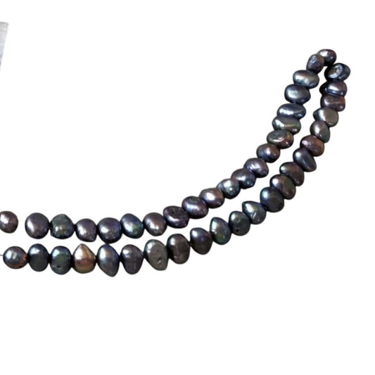 Loose Pearl Peacock  Pearl  Bag   J 2  Oval 8 mm  Bin Pearl  50 Pcs  125  ct  25 gr 15 " Drilled