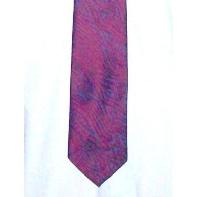 Tie Polyester Neck Tie  Made by Tie Tree California Burgundy Black Swirl Men's