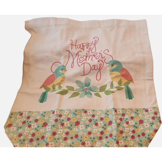Bags Canvas Shopping  Set 3 Canvas Say  "Hello Spring "  "  Happy Mother's Day"  " April Showers Bring May Flowers"