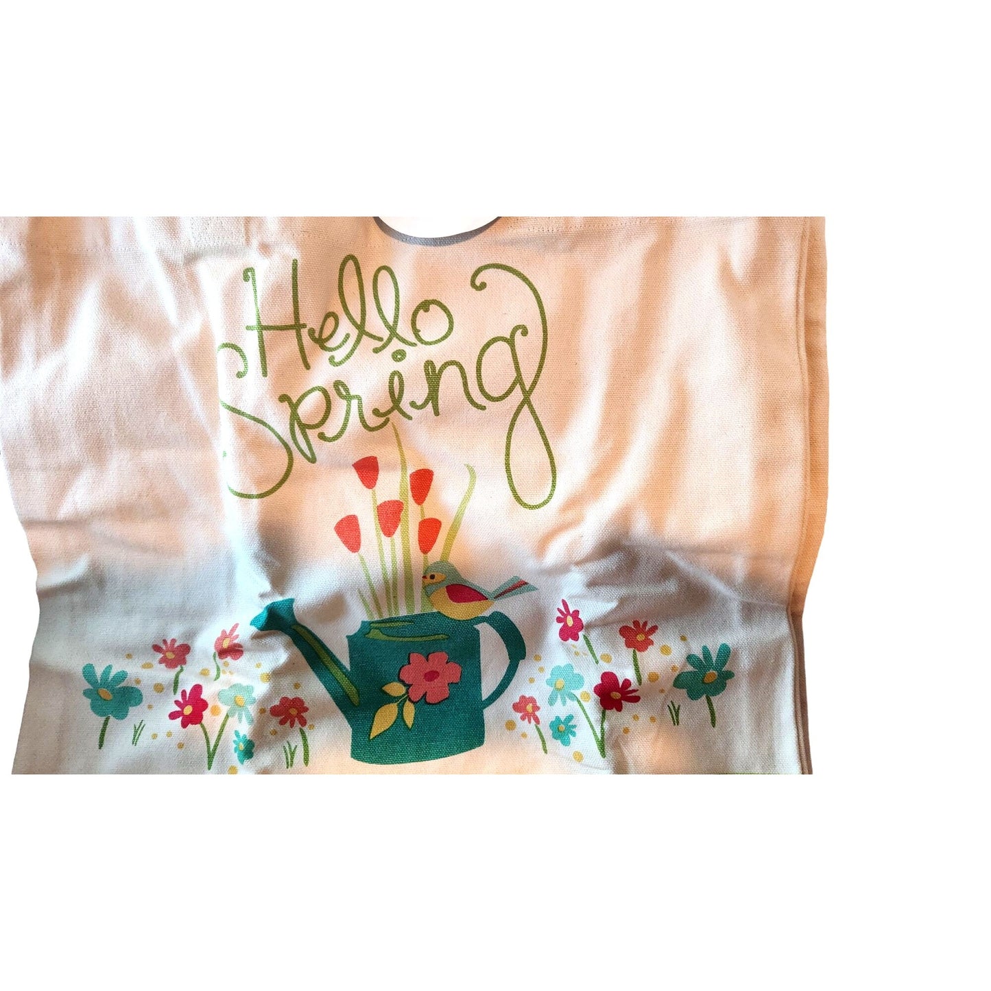 Bags Canvas Shopping  Set 3 Canvas Say  "Hello Spring "  "  Happy Mother's Day"  " April Showers Bring May Flowers"