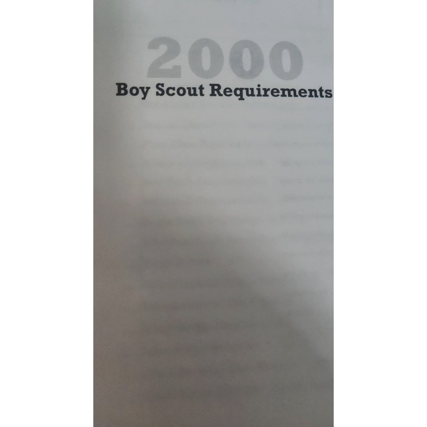 Book Boy Scout Requirements y2k (2000) #33215C Hand Book Boy Scouts Of America